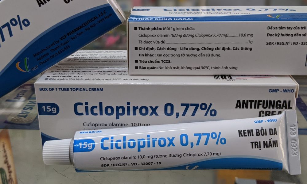 Thuốc bôi ngoài da trị nấm móng tay Ciclopirox 