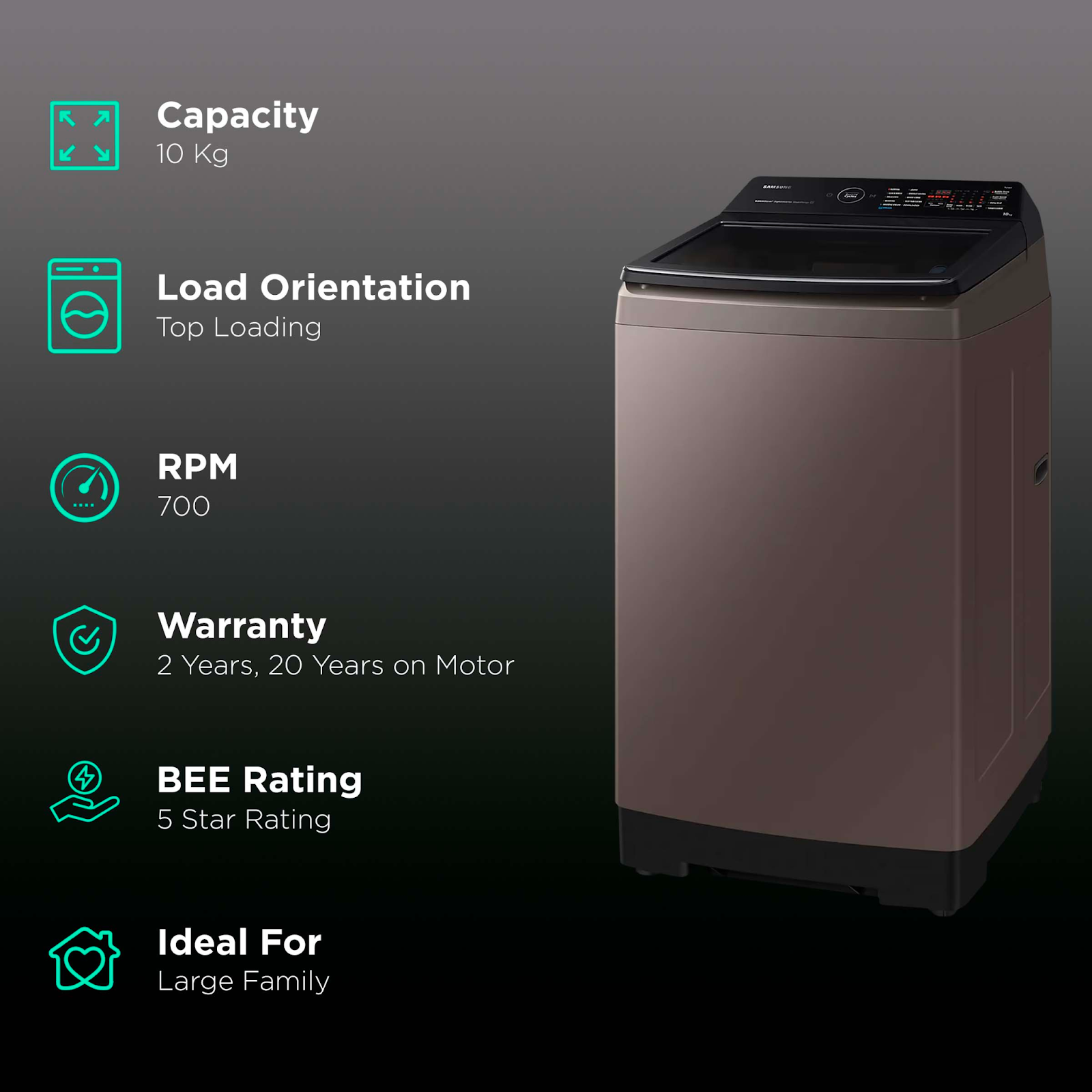Máy giặt Samsung sở hữu nhiều công nghệ hiện đại và tính năng vượt trội