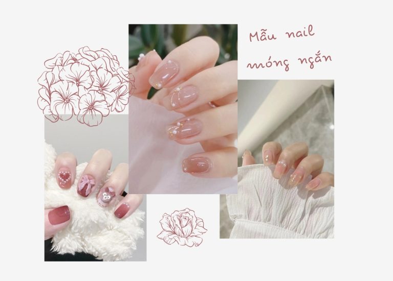 Bật mí những mẫu nail móng ngắn cực xinh cho các nàng