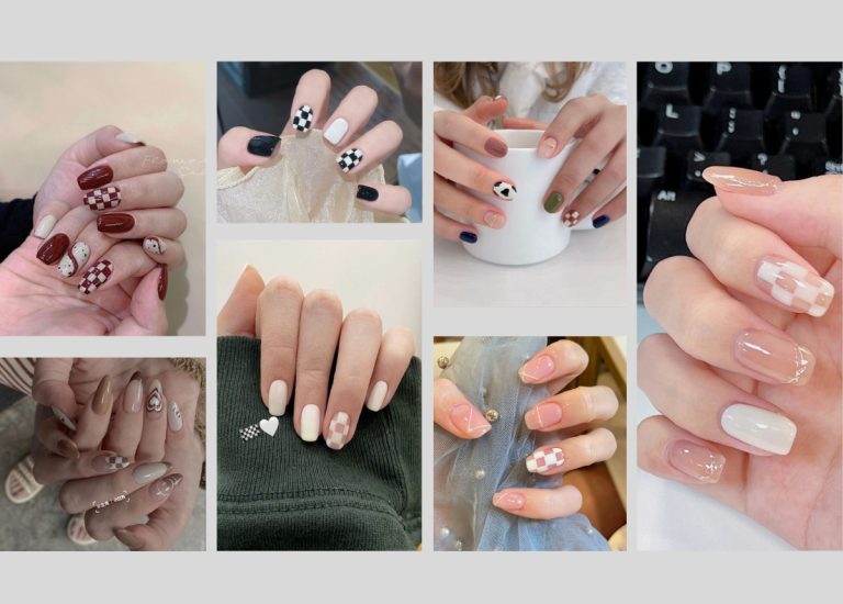 30+ Mẫu nail caro đẹp, ấn tượng, cá tính