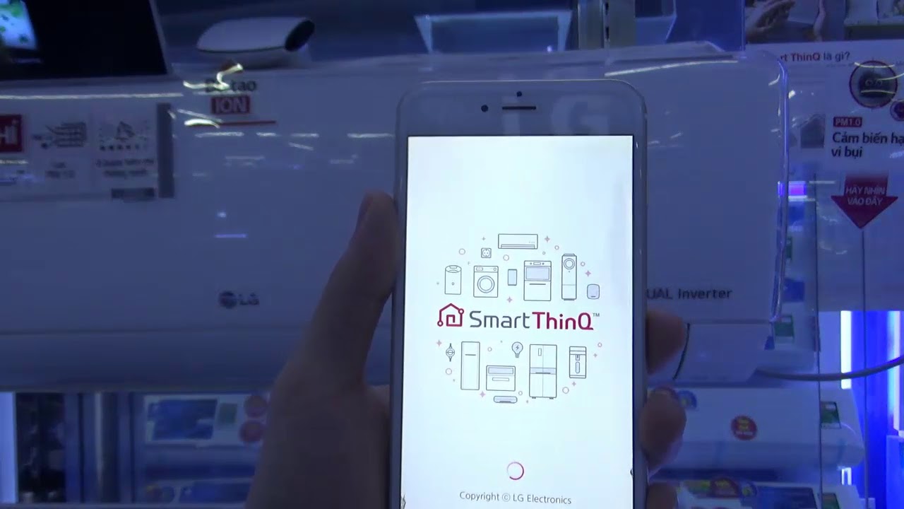 Điều khiển điều hòa bằng điện thoại qua ứng dụng  LG SmartThinQ 