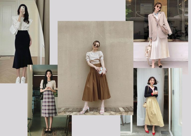 TOP 22+ cách phối đồ với chân váy dài cho các nàng