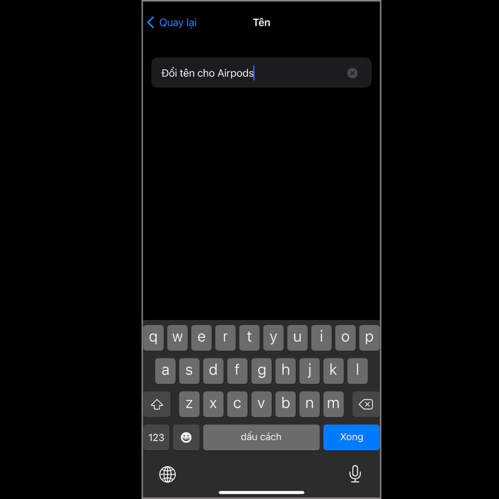 Đổi tên tùy thích cho tai nghe trên iPhone