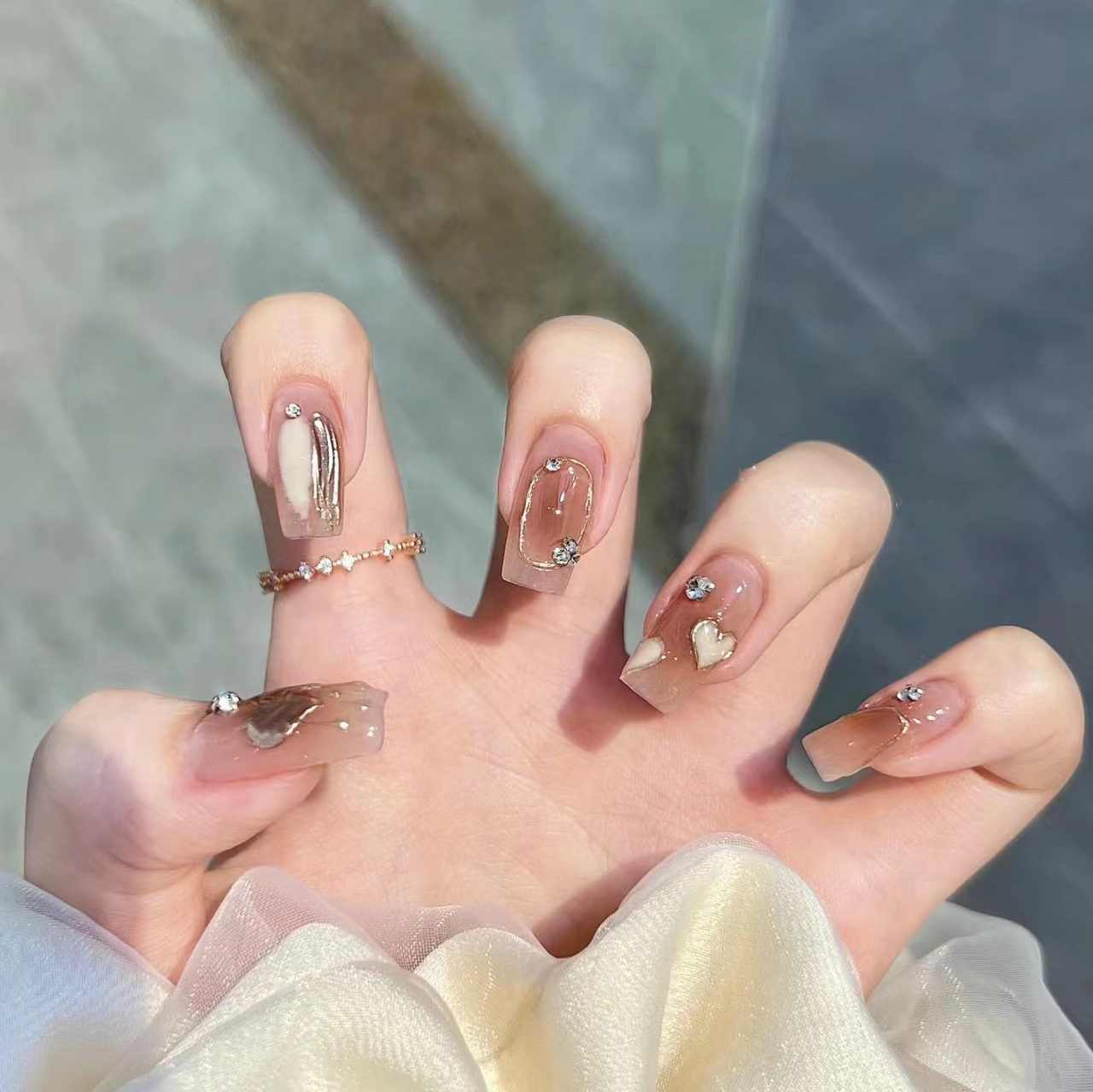 Mẫu nail Hàn Quốc ballet