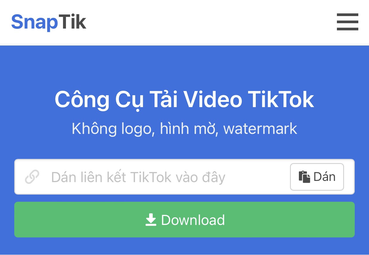 Snaptik - Ứng Dụng Tải Video Tiktok Không Chứa Logo Miễn Phí | Tiki