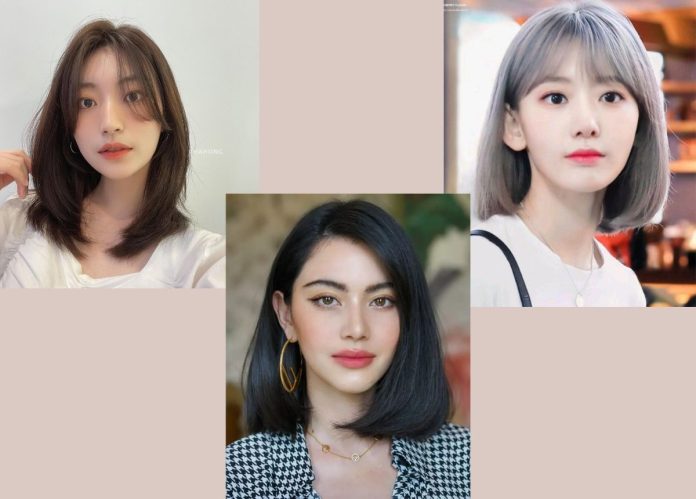 tóc cụp ngang vai