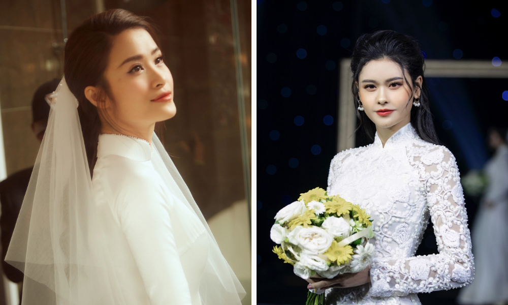 Tóc lâu năm bồng bềnh hoặc tóc búi thấp theo gót phong thái truyền thống