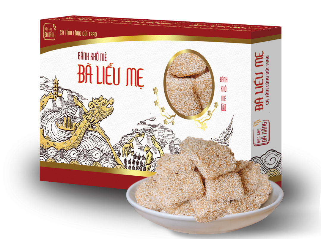 Bánh khô mè Đà Nẵng bà Liễu 