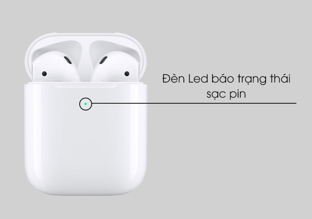 Kiểm tra tình trạng pin AirPods qua đèn trạng thái 