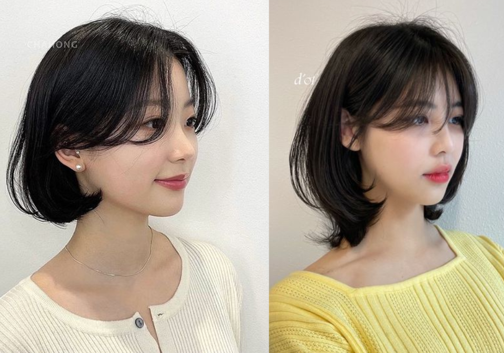 Tóc ngắn ngủi uốn nắn xoăn đuôi chữ C đem nét trẻ đẹp văn minh và siêu tươi trẻ