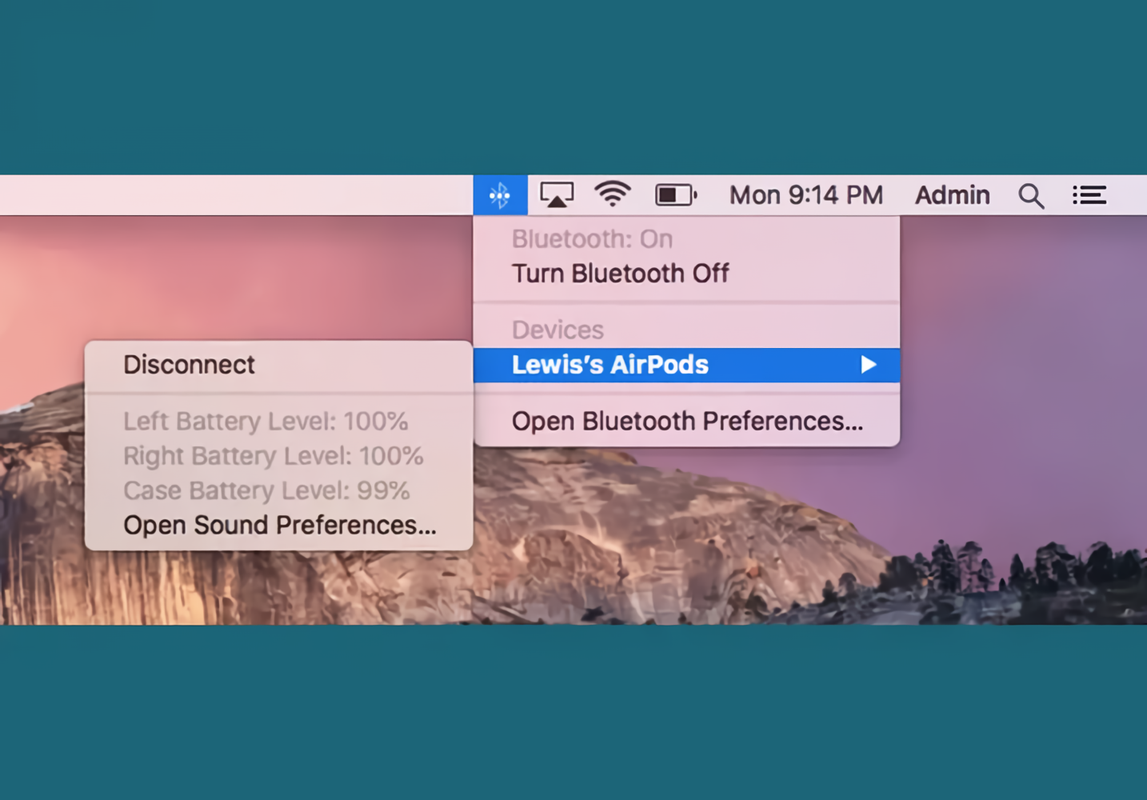 Kiểm tra pin AirPods trên MacBook