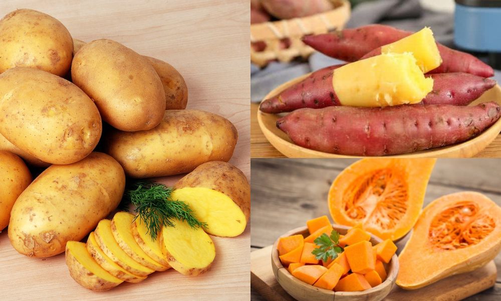 Khoai tây, bí đỏ và khoai lang không bảo quản trong tủ lạnh