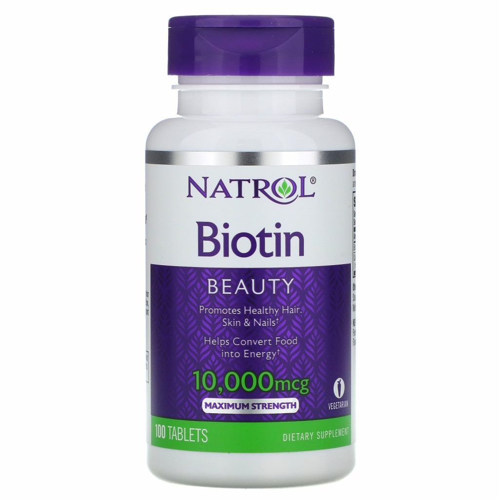 Viên uống Natrol Biotin phù hợp với người thiếu hụt vitamin H khiến tóc rụng nhiều