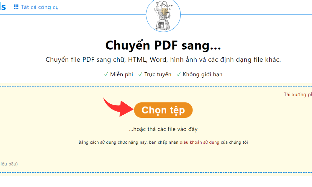 Nhấn Chọn tệp