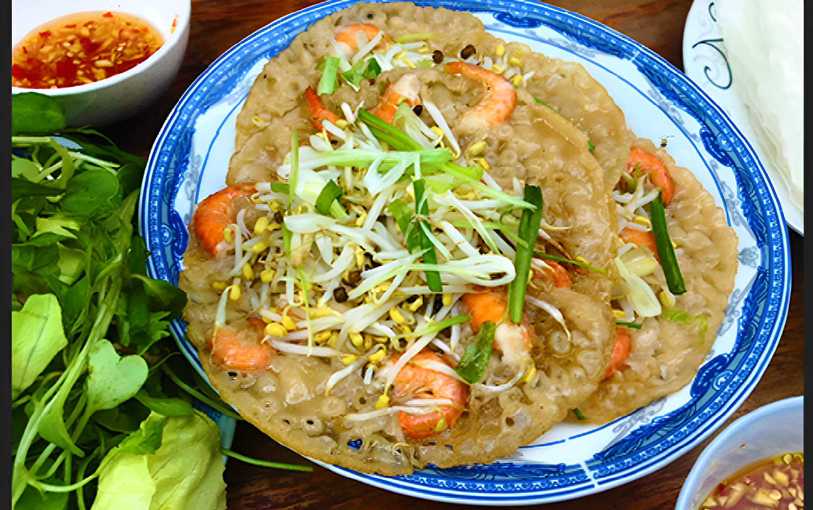 Bánh xèo tôm nhảy