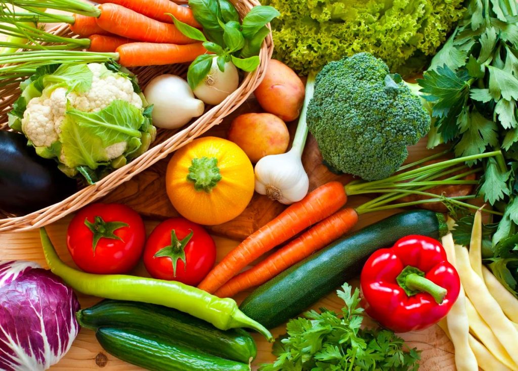 Rau củ là thực phẩm chiếm phần lớn trong thực đơn GM Diet