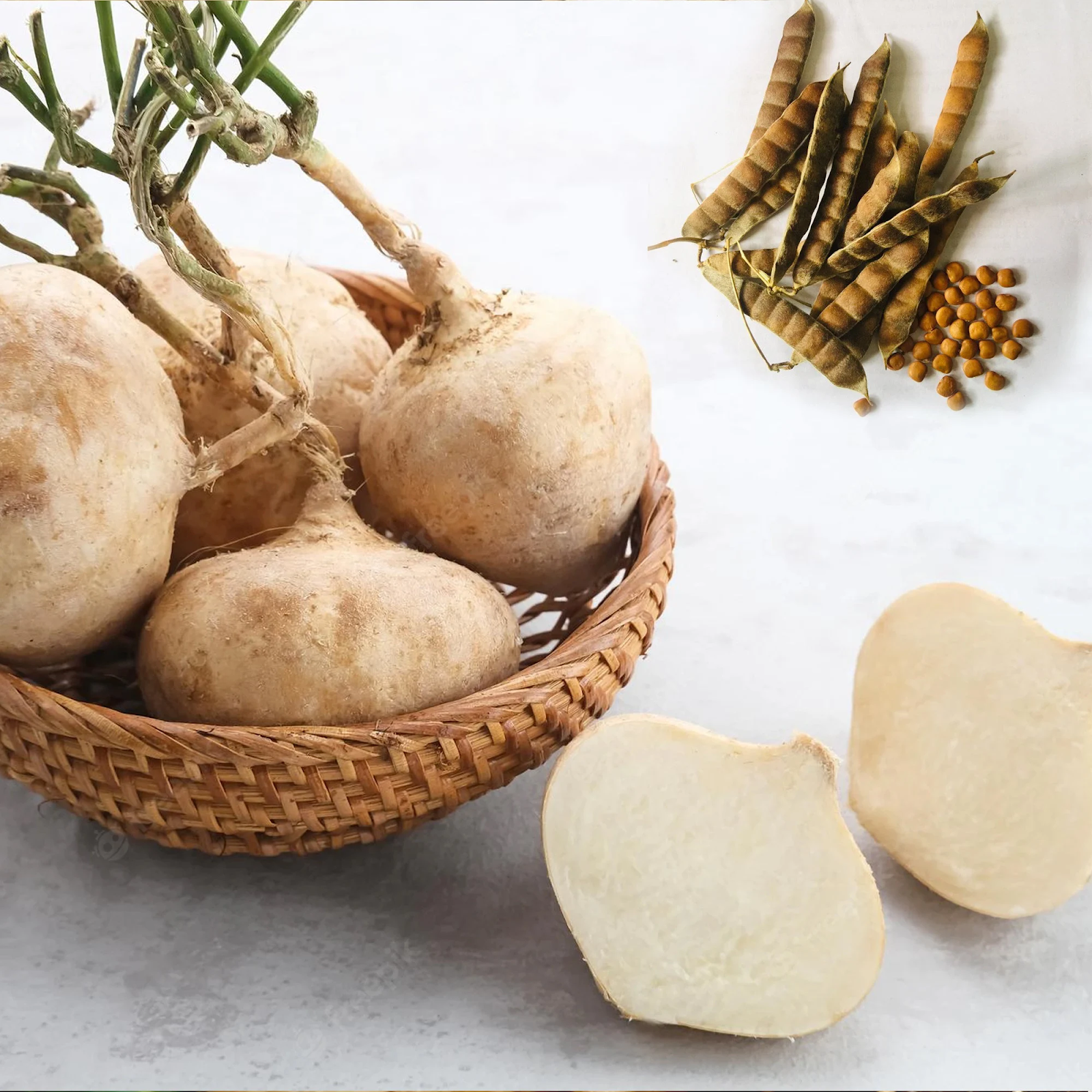 Củ đậu chứa một lượng nhỏ calo và hàm lượng dưỡng chất dồi dào giúp tăng cường sức khỏe