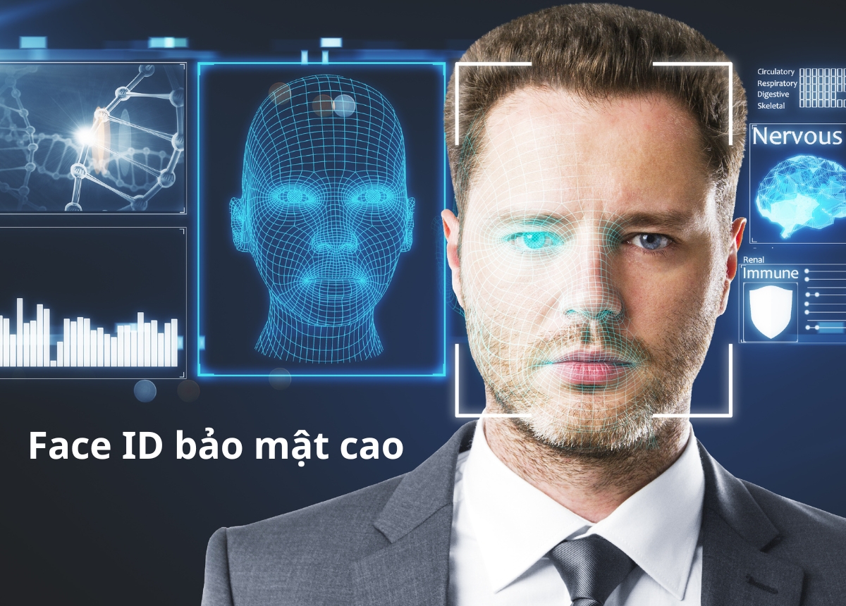 Face ID có tính bảo mật cao vì toàn bộ dữ liệu về khuôn mặt và hình ảnh hồng ngoại sẽ được mã hóa và lưu trữ trực tiếp tại Secure Enclave