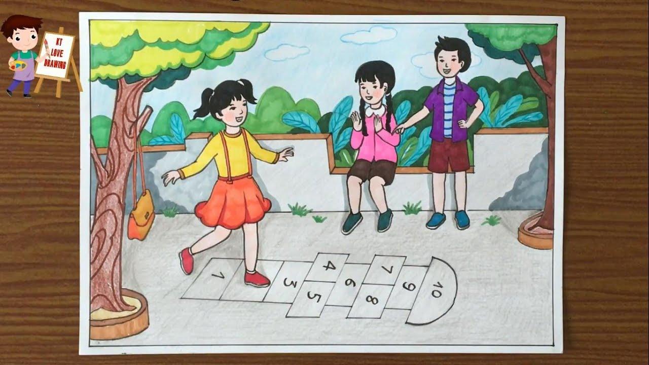 Trò chơi nhảy lò cò cho trẻ 5 - 6 tuổi 