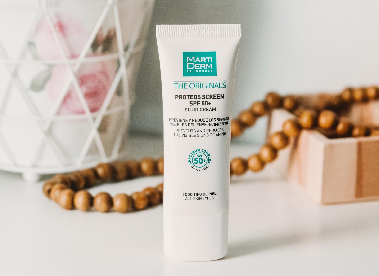 MartiDerm The Originals Proteos Screen SPF50+ Fluid Cream cải thiện dấu hiệu lão hóa sớm ở da 