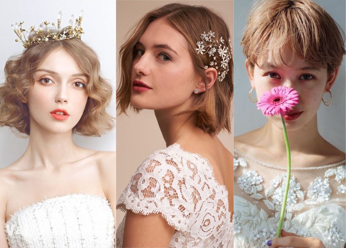 5 kiểu tóc dành cho cô dâu tóc ngắn đẹp nhất 2020