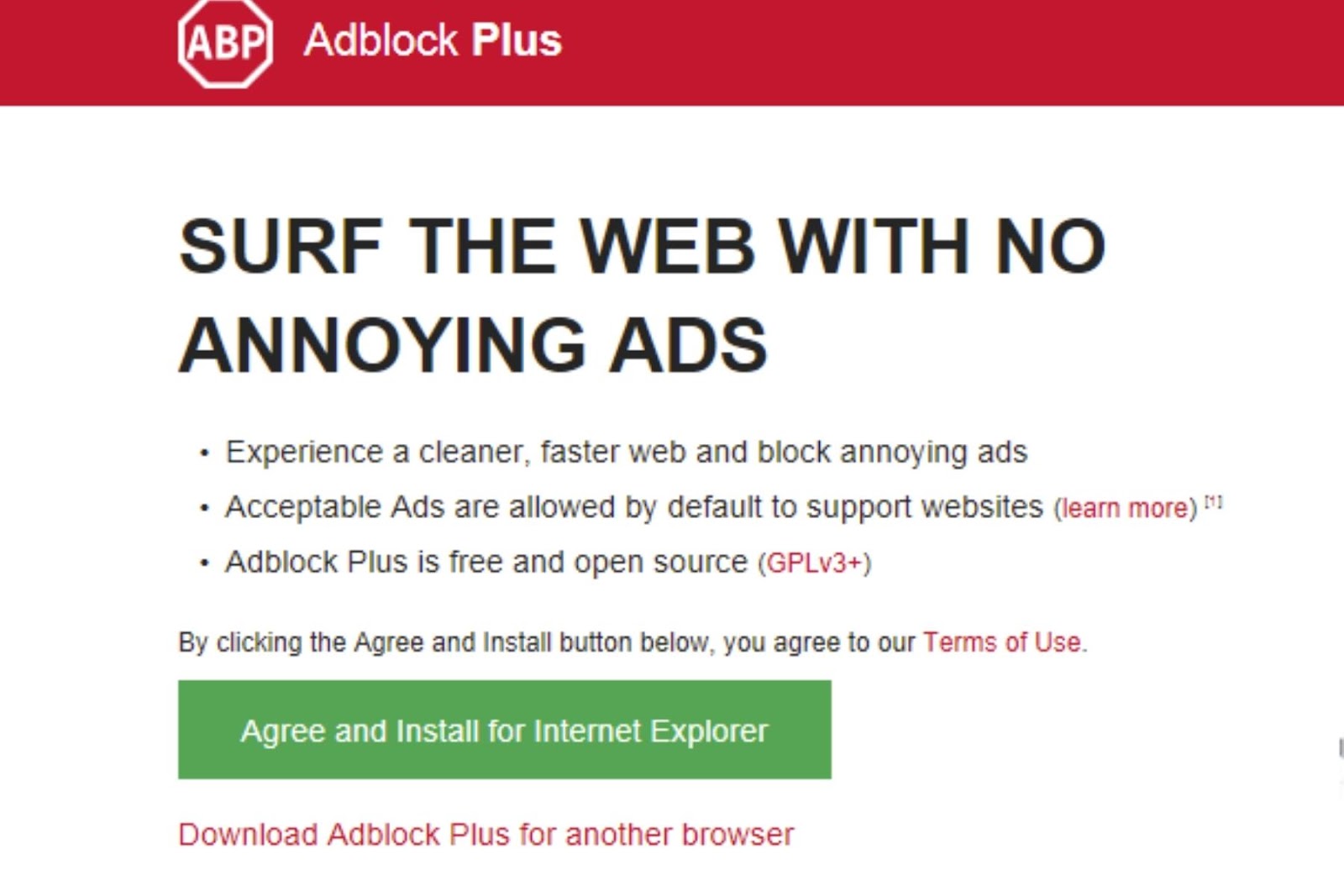 Chặn quảng cáo YouTube bằng tiện ích Adblock Plus trên IE