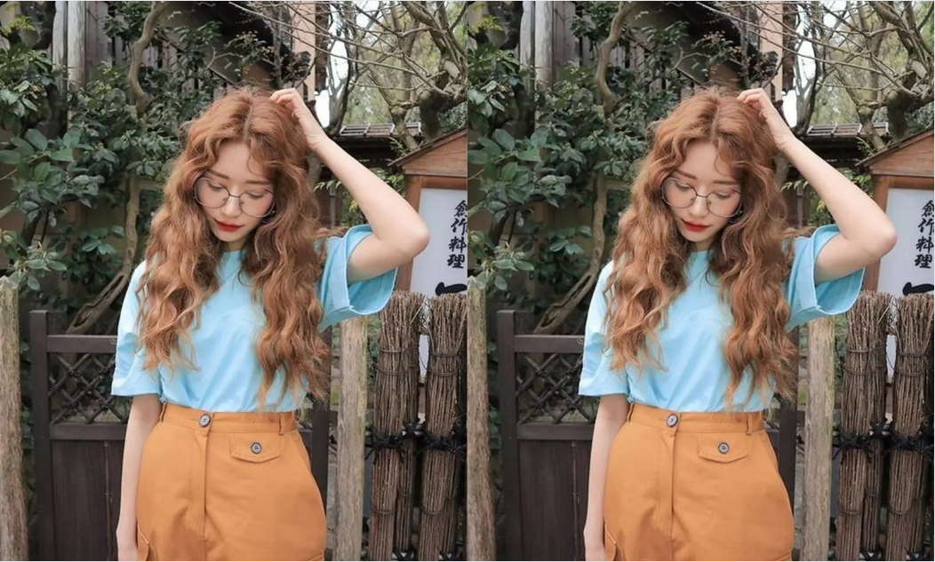 Tóc mì tôm uốn nắn phồng tạo ra cảm hứng bồng bềnh và nhẹ dịu