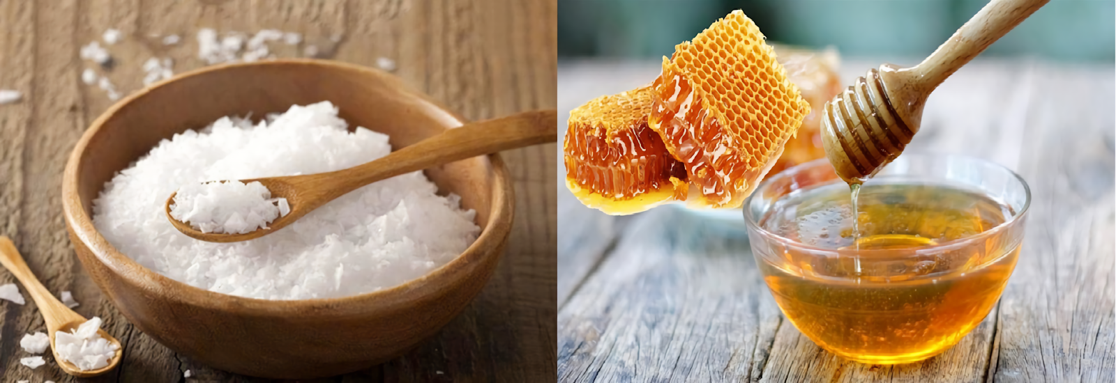 Sử dụng hỗn hợp muối biển và mật ong