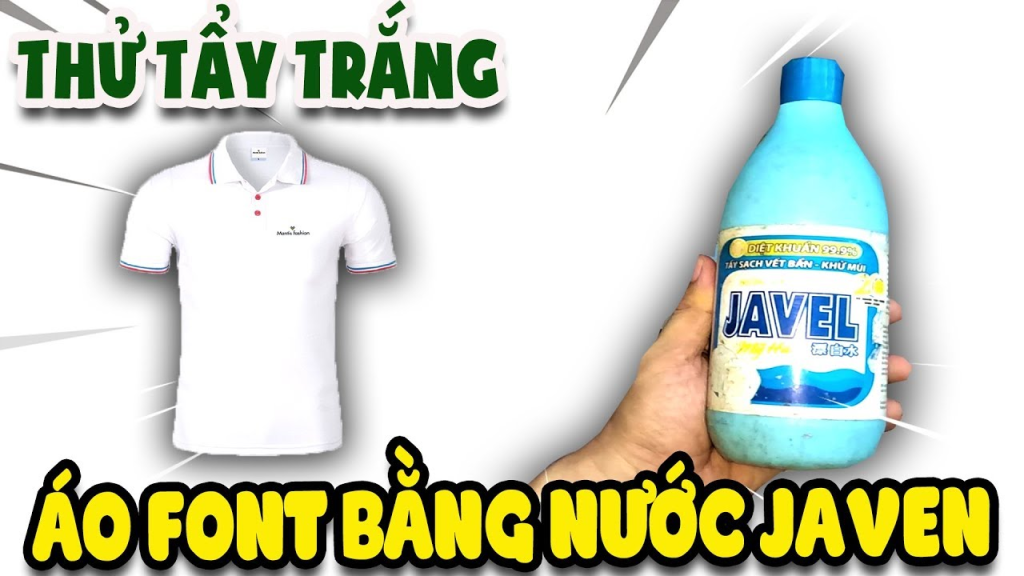 Dùng nước Javen để tẩy mốc quần áo