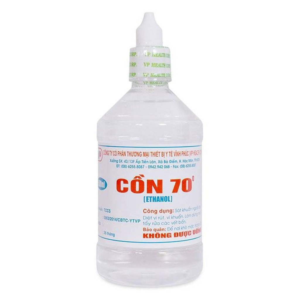 Dùng cồn để tẩy mốc quần áo
