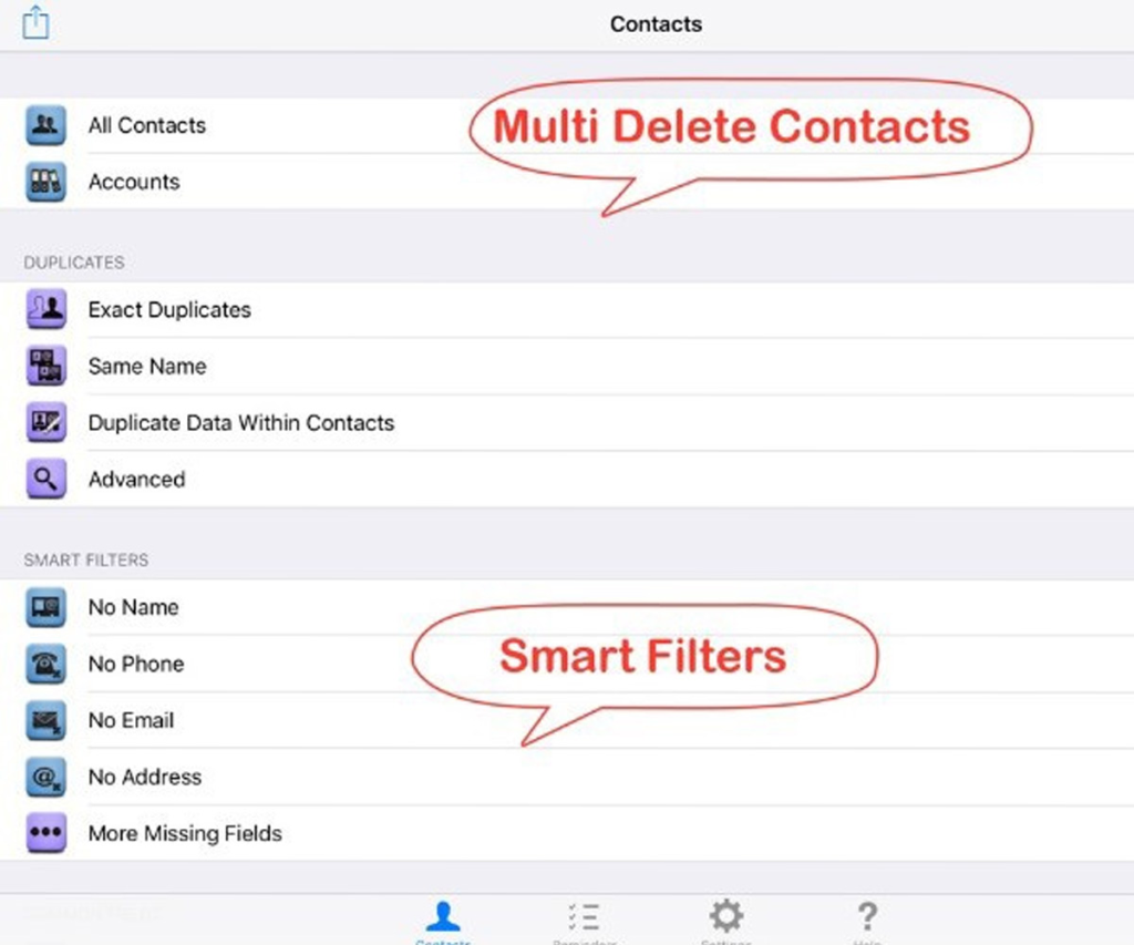 Cách xóa danh bạ iPhone bằng Delete Contacts+ 