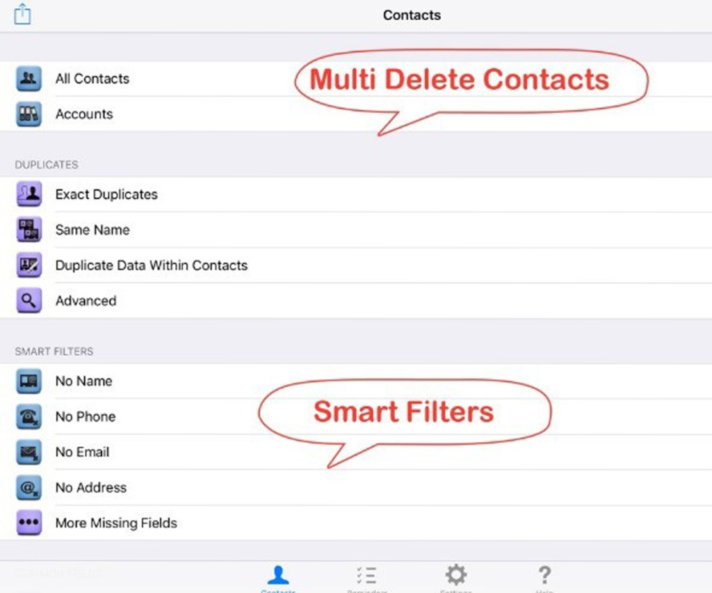 Cách xóa danh bạ iPhone bằng Delete Contacts+