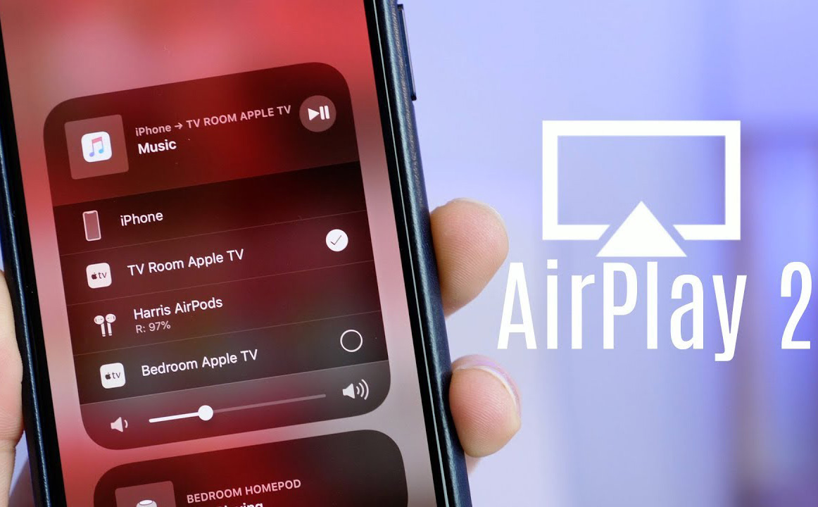 Sử dụng AirPlay để tạo kết nối giữa điện thoại với tivi