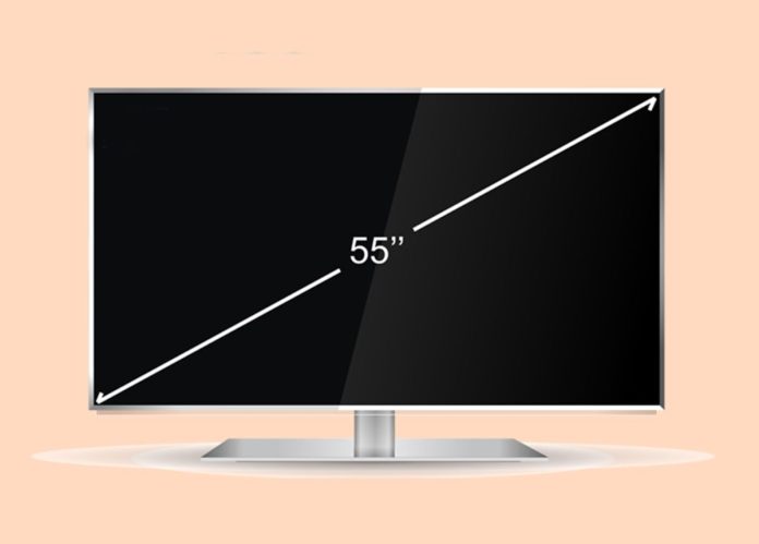 kích thước tivi 55 inch
