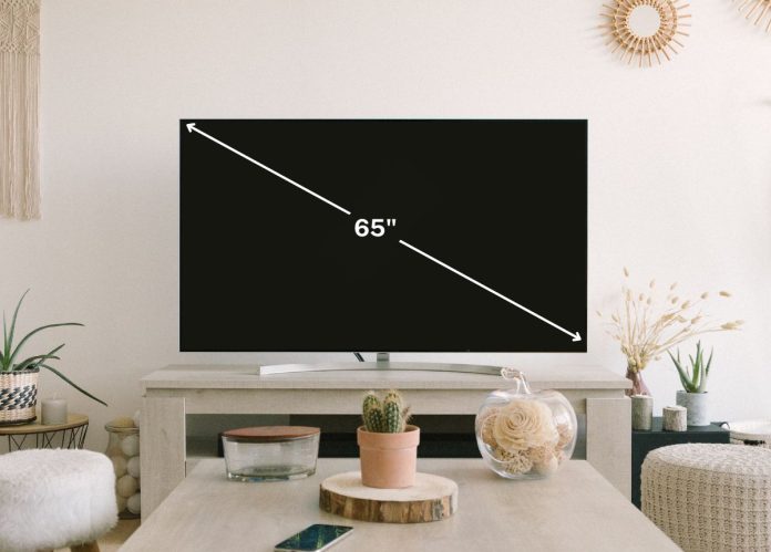kích thước tivi 65 inch