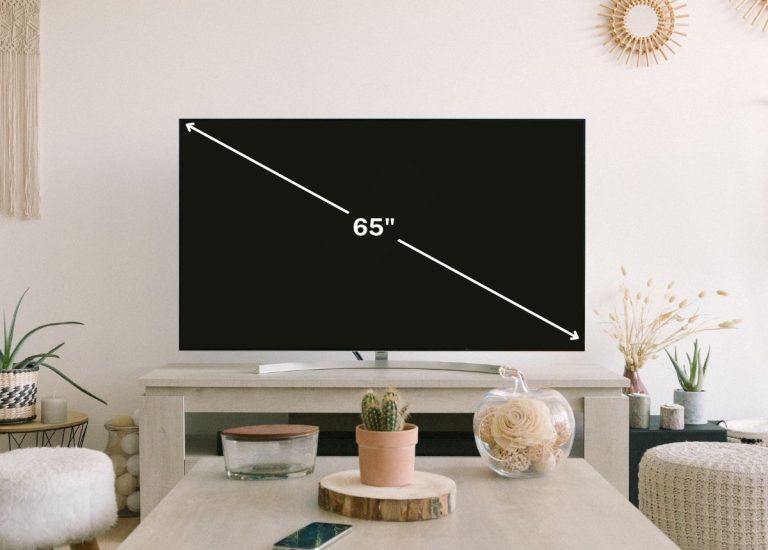 Kích thước tivi 65 inch của một số dòng trên thị trường
