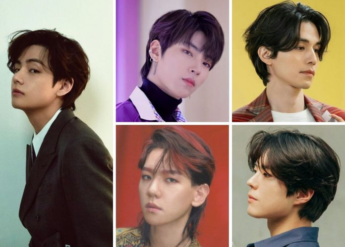 middle part mullet