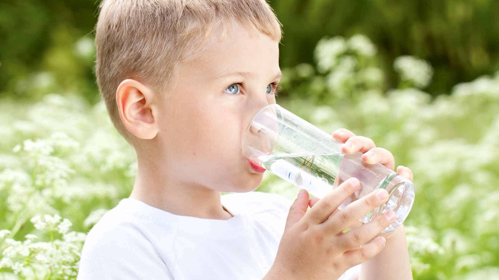 Uống nhiều nước giúp cơ thể trẻ có đủ nước và hạ sốt nhanh hơn 