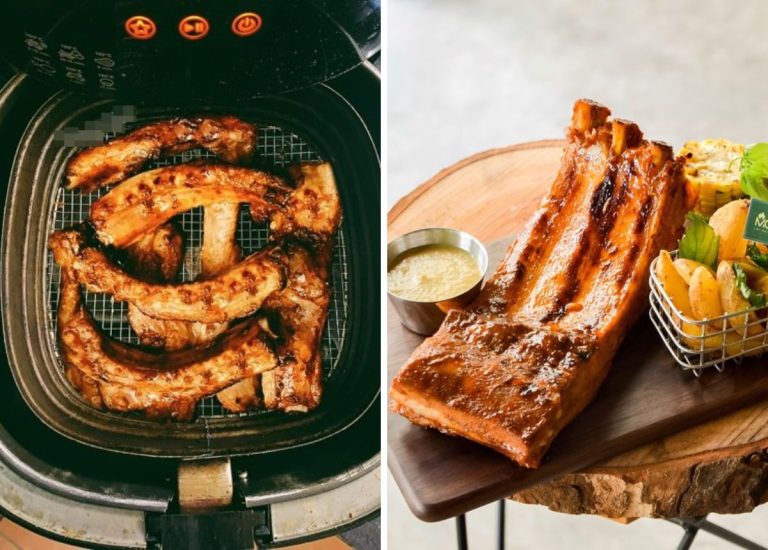 Cách nướng sườn bằng nồi chiên không dầu không bị khô