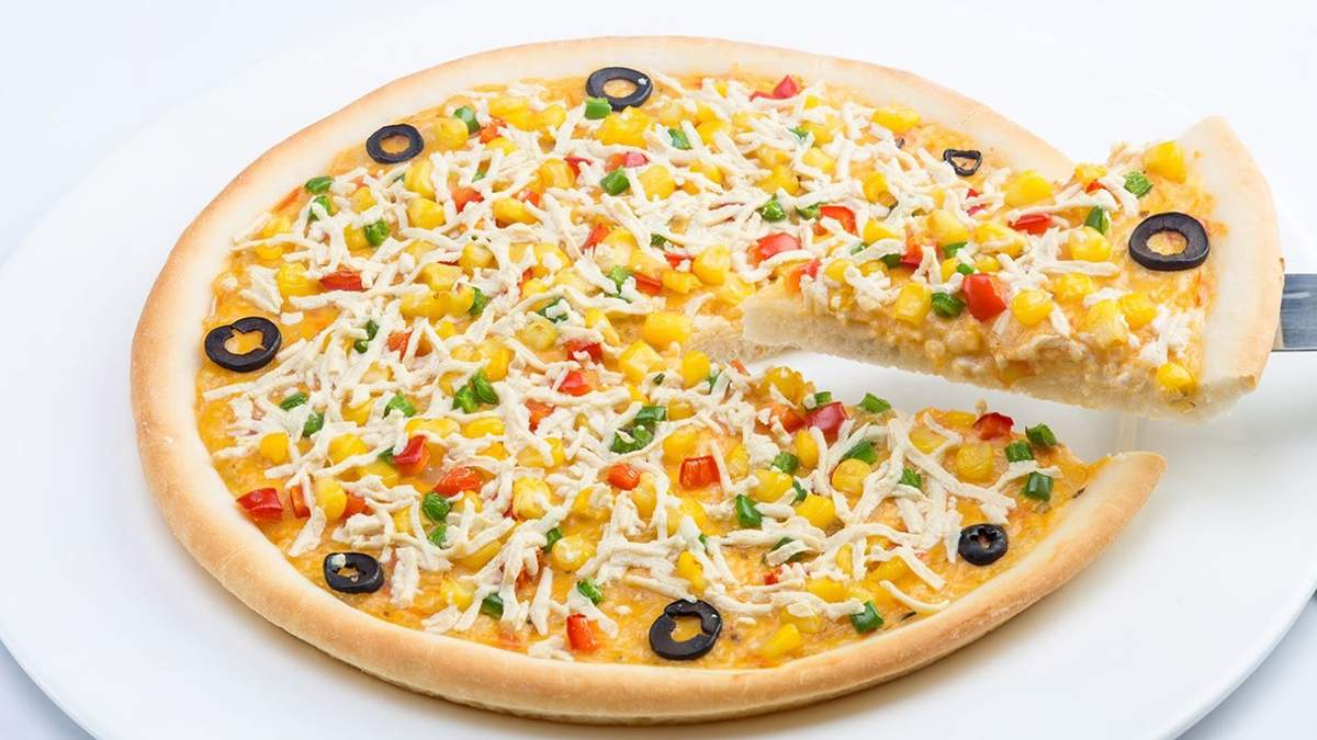 Nướng Pizza bắp, phô mai bằng nồi chiên không dầu 