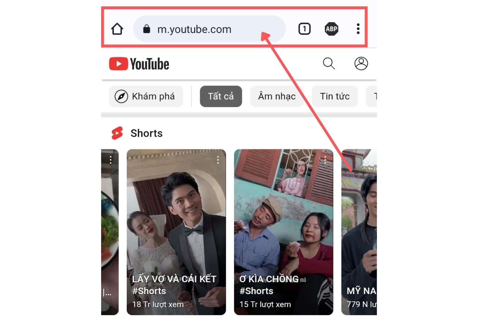 Xem video YouTube bằng trình duyệt Adblock Browser