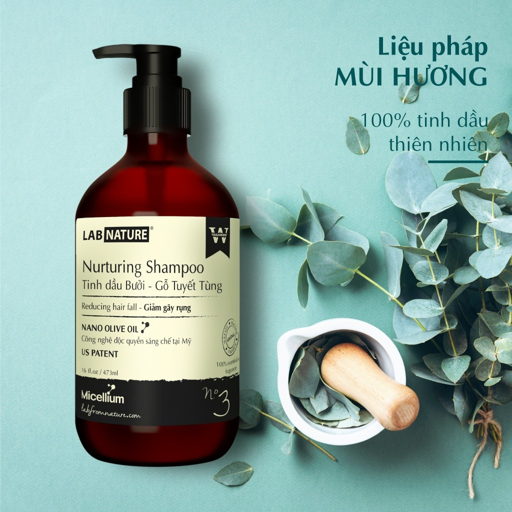 Lab Nature No.3 được làm từ 100% tinh dầu thiên nhiên