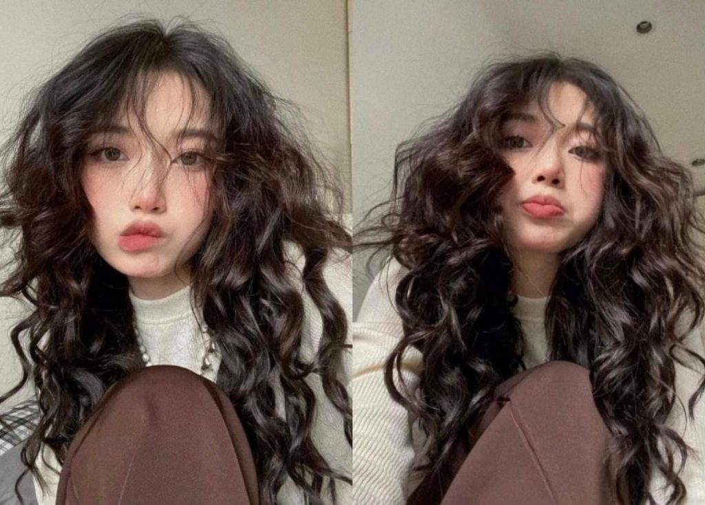 Kiểu tóc xù mì phối hợp tiến công rối mang về sự tươi trẻ, hoang dại