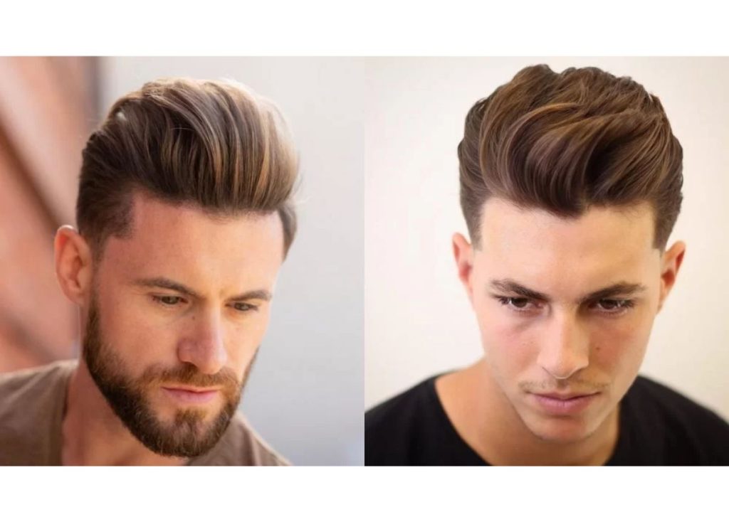 Tóc uốn xoăn phồng quiff kết hợp nhấn nhá highlight cho tổng thể thêm bắt mắt