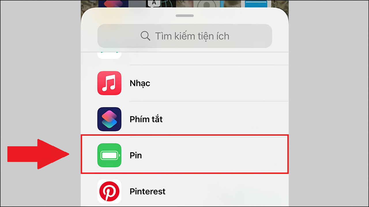Ấn chọn “Pin”