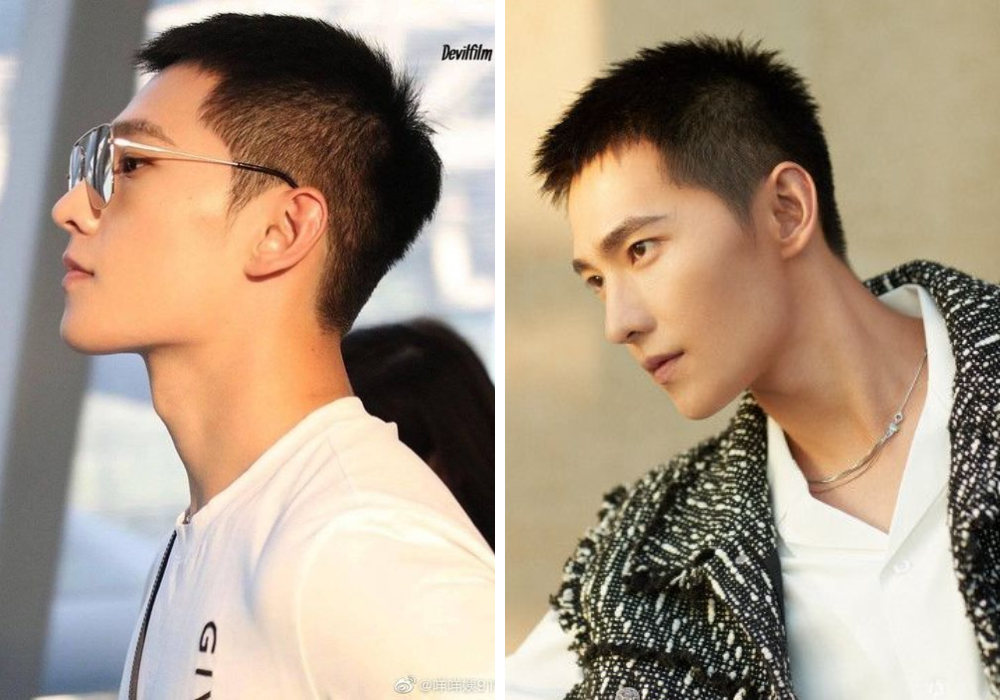 Tóc mohican không vuốt ngắn trẻ trung