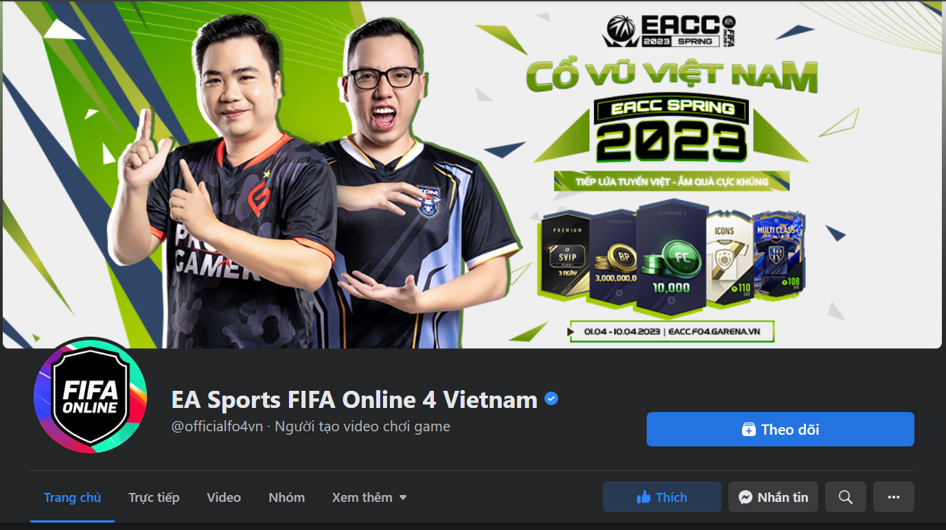 Fanpage của FIFA ONLINE 4 Việt Nam 