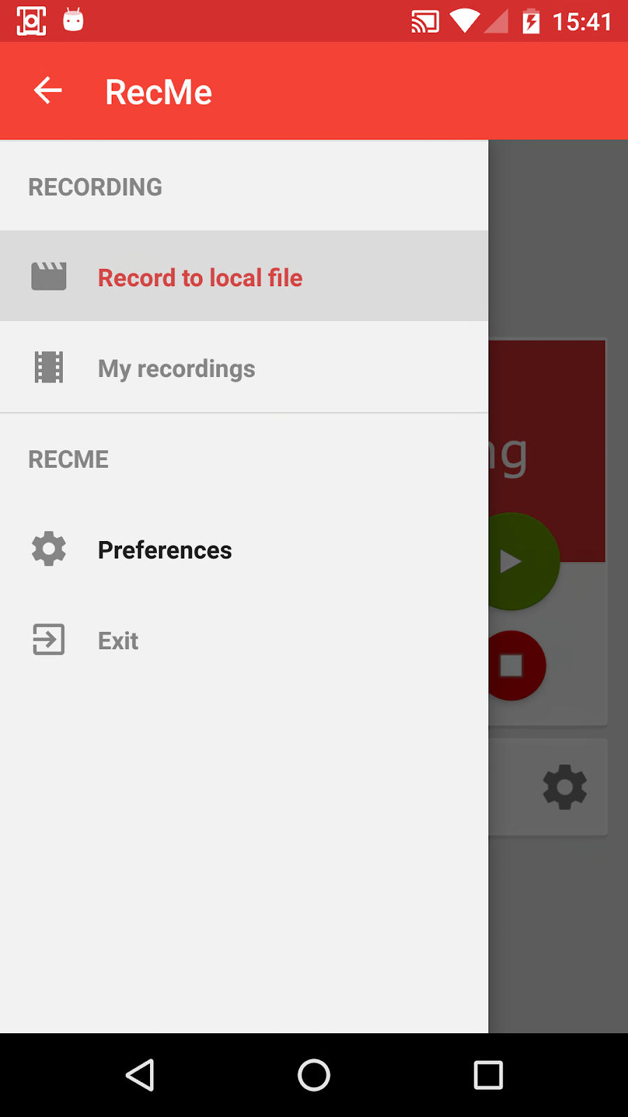 Ứng dụng quay màn hình điện thoại Recme Screen Recorder