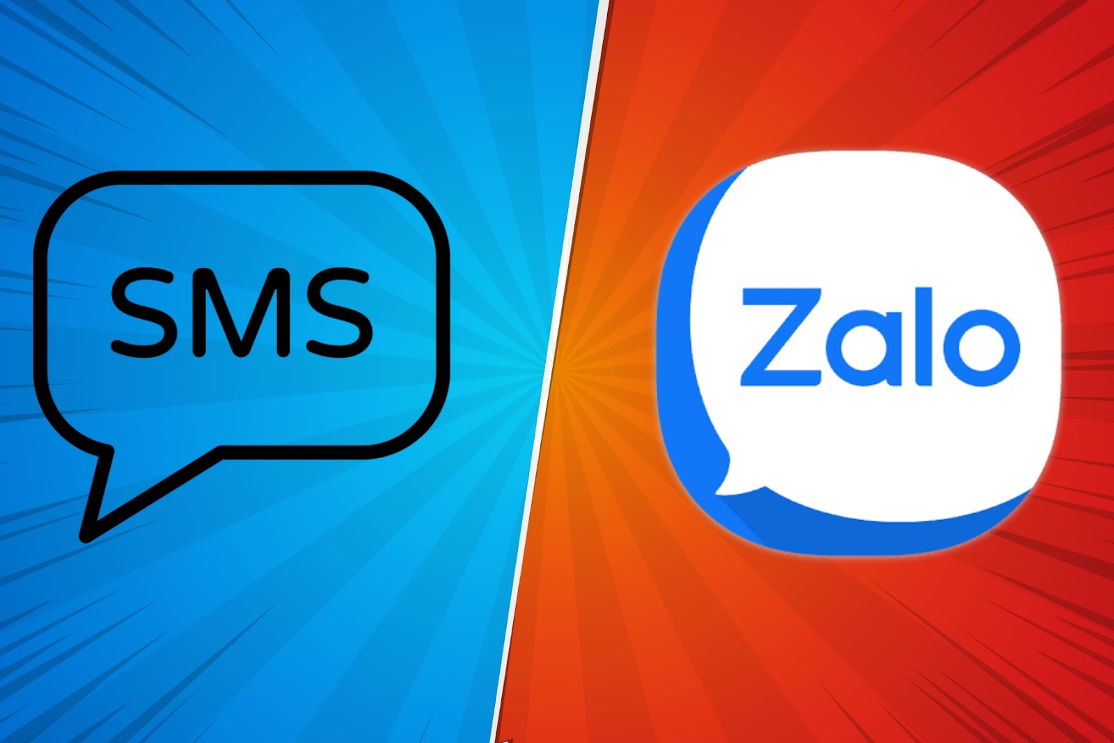 Sự khác biệt giữa tin nhắn SMS và tin nhắn Zalo 