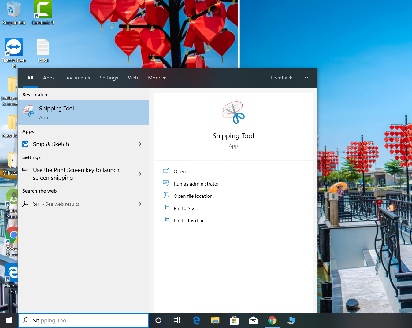 Phần mềm chụp màn hình máy tính Snipping Tool